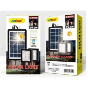 Lampa solara cu 2 Proiectoare ideala pentru Iluminatul Gradinilor/Teraselor - Img 1