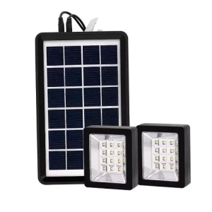 Lampa solara cu 2 Proiectoare ideala pentru Iluminatul Gradinilor/Teraselor - Img 2