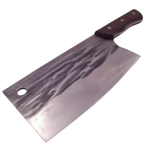 Satar Macelar: Forjat Manual, Otel Inoxidabil cu Carbon, Maner Lemn, Full Tang 30 cm - Img 1