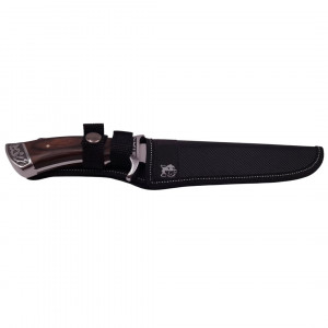 Cutit de vanatoare AMAZON, argintiu, 30.5 cm, teaca inclusa - Img 3