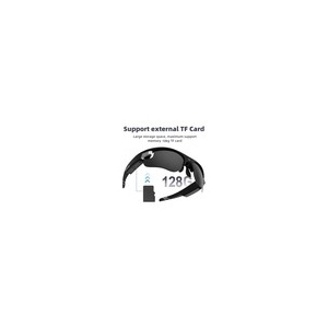 Ochelari de soare cu Camera Spion Andowl, 1080P, 30FPS, Card TF 256GB, Video FullHD, negru, Agent 007 - Img 2