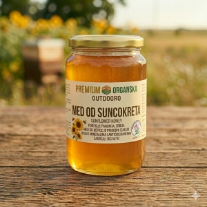 Organski med od suncokreta