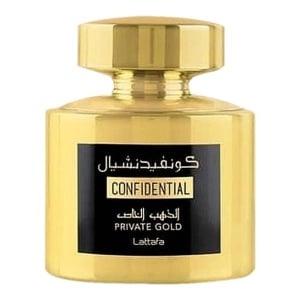 Αραβικό άρωμα Confidential Private Gold από το Lattafa, eau de parfum 100 ml, γυναικείο - Img 1