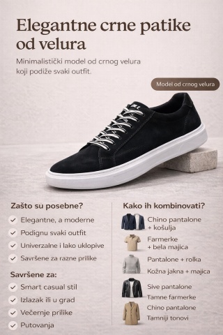 Muške Crne Patike 5942 - Img 2