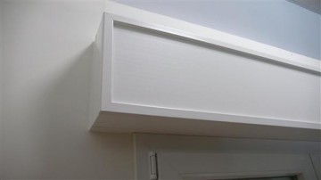 Cassonetti PVC colore bianco, altezza 350 mm, lunghezza 1200 mm, profondita massima di montaggio 330 mm