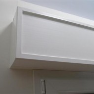 Cassonetti PVC colore bianco, altezza 350 mm, lunghezza 2100 mm, profondita massima di montaggio 150 mm