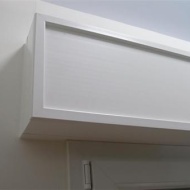 Cassonetti PVC colore bianco, altezza 350 mm, lunghezza 2100 mm, profondita massima di montaggio 300 mm