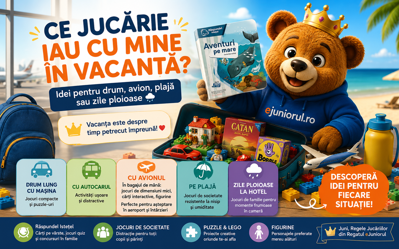✈️ Ce jucărie iau cu mine în vacanță?