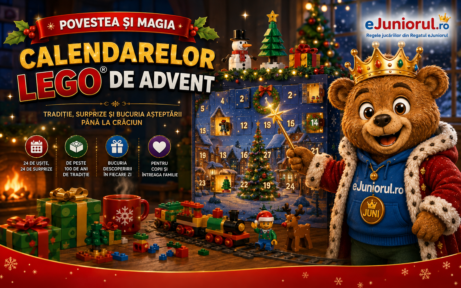 🎄 Calendare de Advent LEGO®: povestea unei tradiții care face așteptarea Crăciunului mai frumoasă