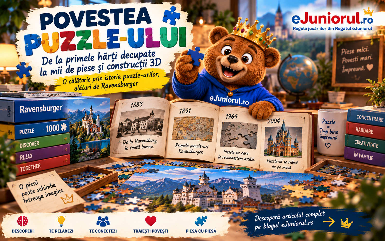 🧩 De ce ne place atât de mult să punem lucrurile cap la cap? Povestea puzzle-ului