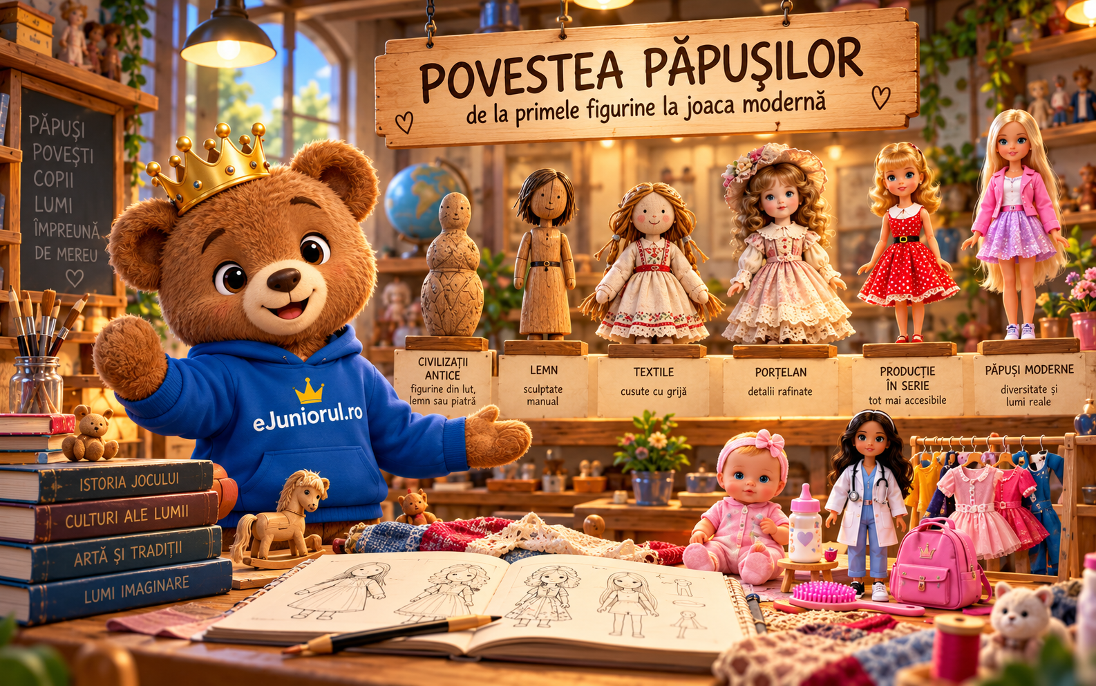 Povestea păpușilor – de la primele figurine la joaca modernă