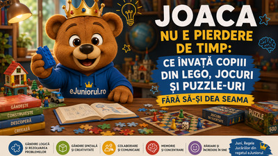 🧠 Joaca nu e pierdere de timp: ce învață copiii din LEGO, jocuri și puzzle-uri fără să-și dea seama