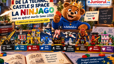 🧱 De la Technic, Castle și Space la NINJAGO: cum au apărut marile teme LEGO