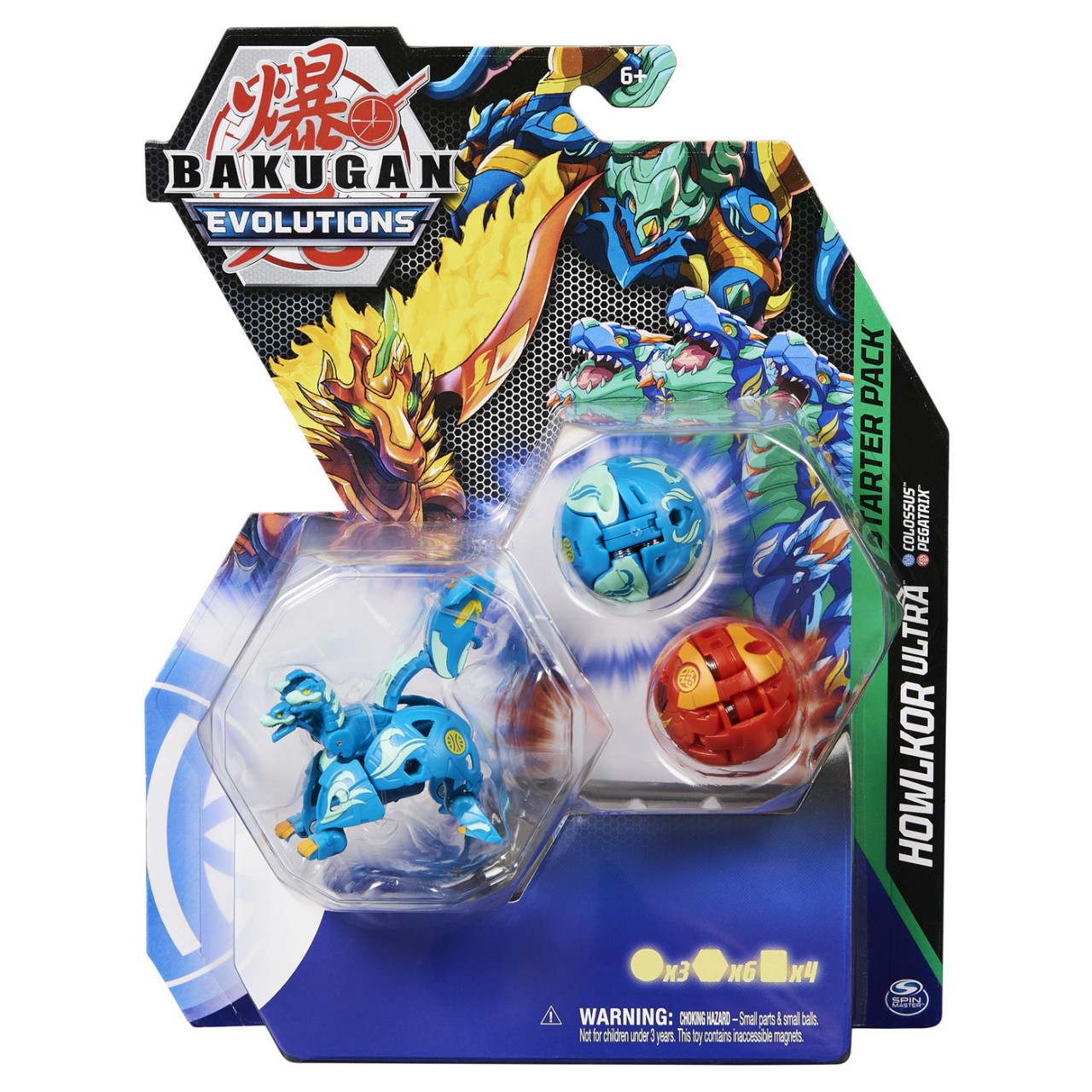 Bakugan S4 Pachet Starter Howlkor Ultra, Colossus Si Pegatrix - 1 | YEO