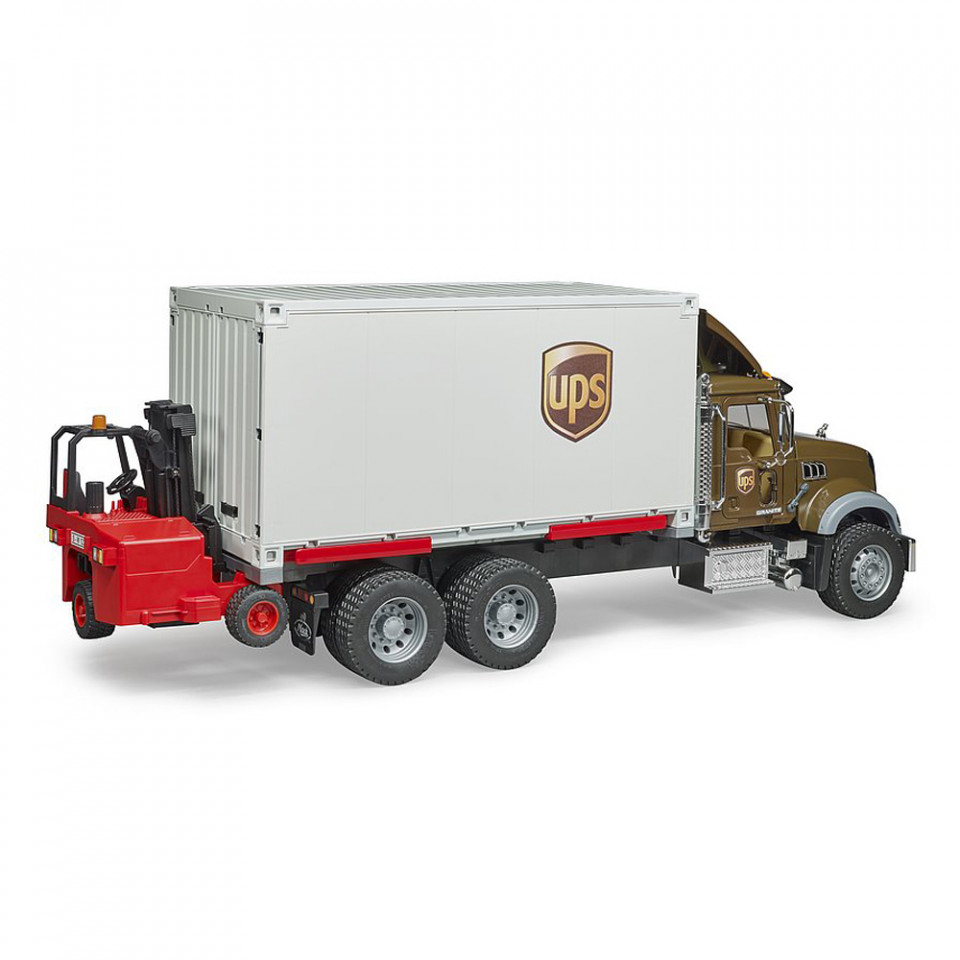 Bruder - Camion Ups Mack Granite Cu Stivuitor - 4 | YEO