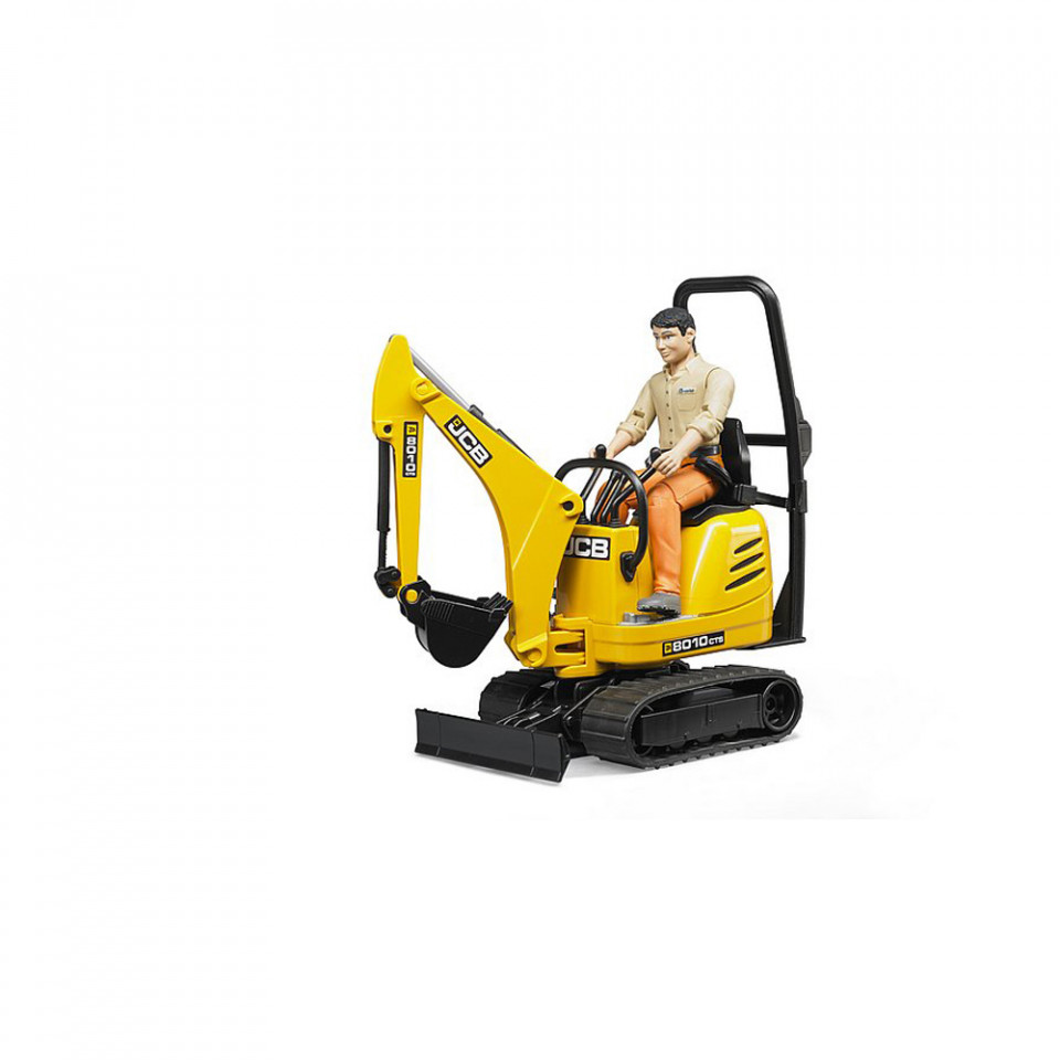 Bruder - Micro Excavator Jcb 8010 Cts Si Muncitor - 2 | YEO