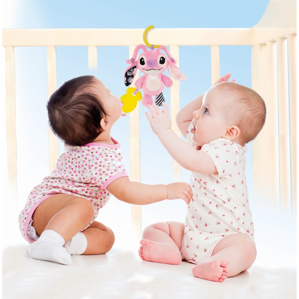Clementoni - Jucarie senzoriala plus Disney Stitch Angel cu zornaitoare pentru dezvoltarea simturilor - 3 | YEO