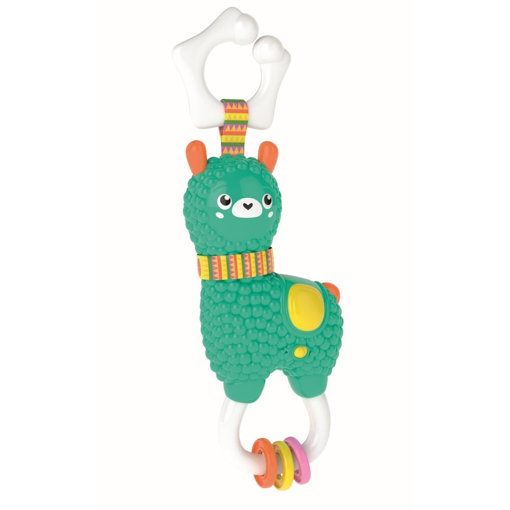 Clementoni - Zornaitoare interactiva alpaca cu lumini si sunete ce contribuie la dezvoltarea multisenzoriala - 1 | YEO