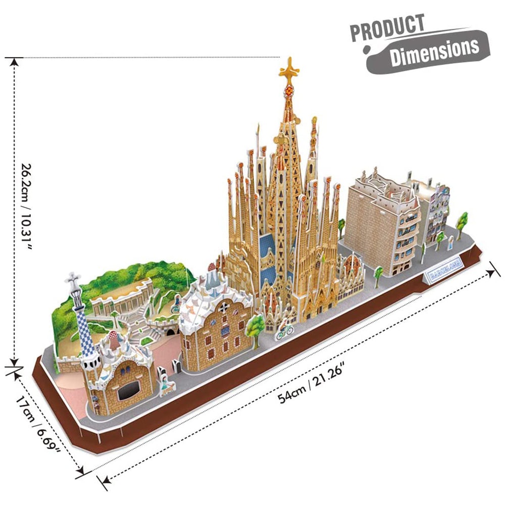 Cubic Fun - Puzzle 3D Barcelona 186 Piese - 3 | YEO