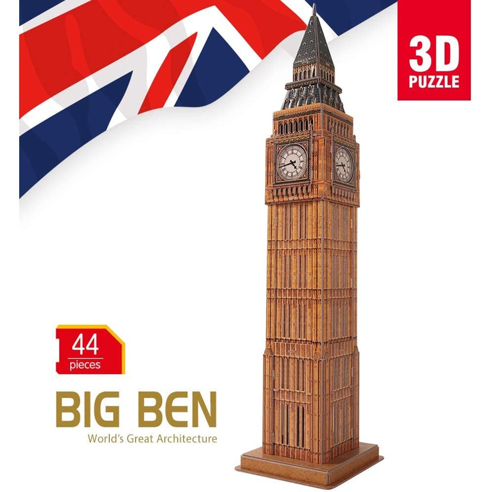 Cubic Fun - Puzzle 3D Big Ben (Nivel Mediu 44 Piese) - 3 | YEO