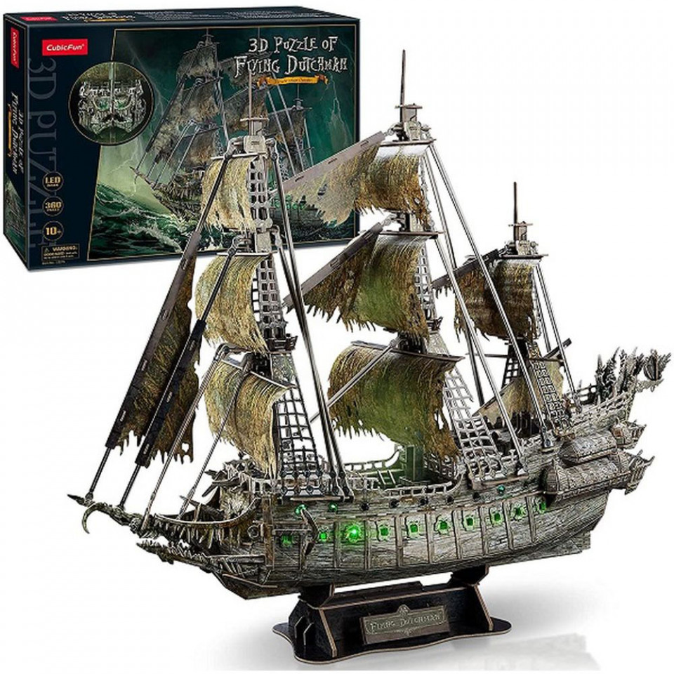 Cubic Fun - Puzzle 3D Led Flying Dutchman 360 piese - 1 | YEO