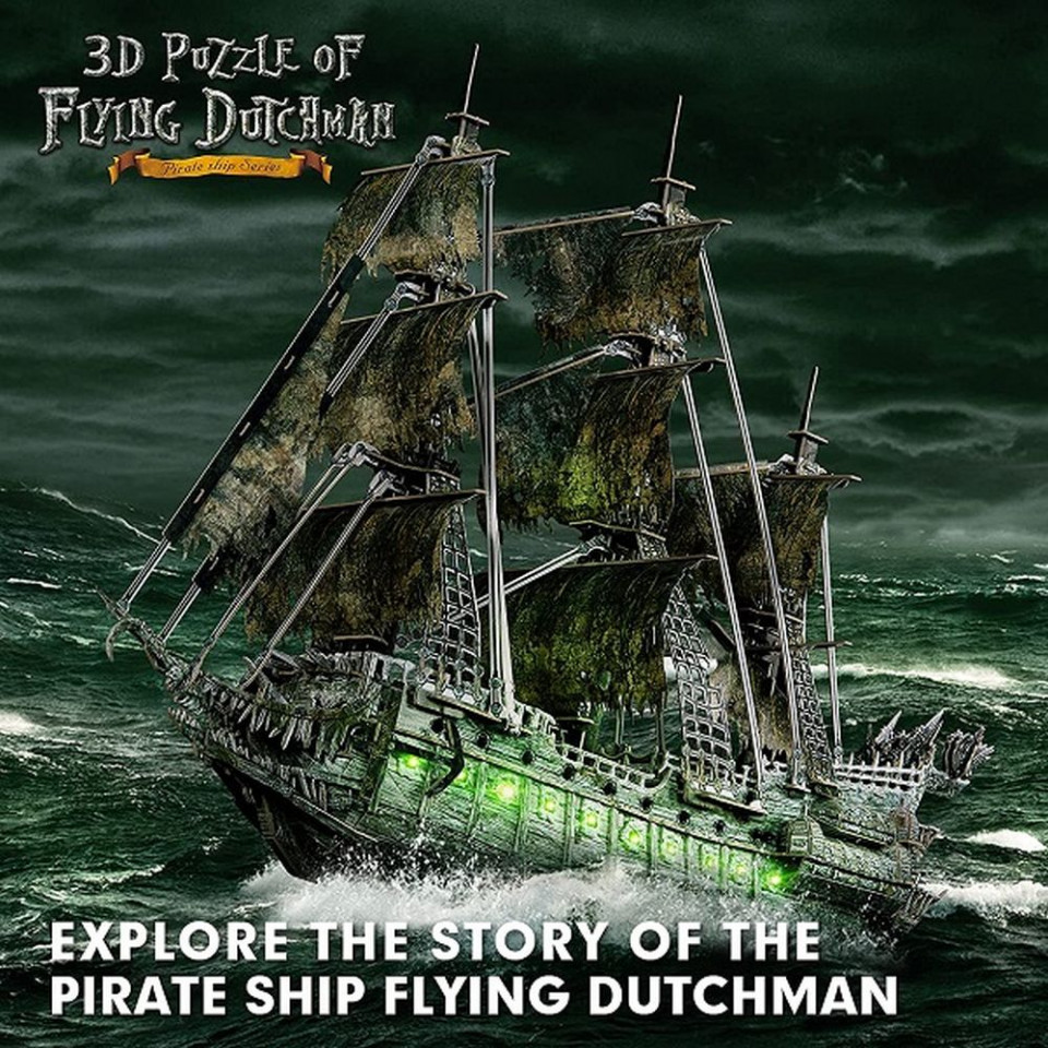 Cubic Fun - Puzzle 3D Led Flying Dutchman 360 piese - 2 | YEO