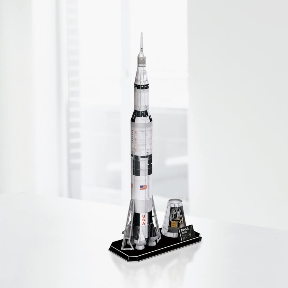 Cubic Fun - Puzzle 3D Nasa - Apollo Saturn V 136 Piese - 1 | YEO