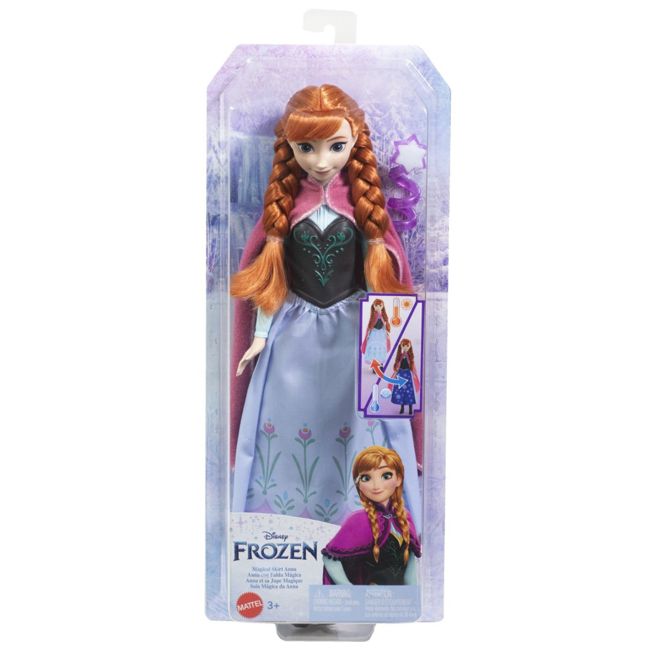 Disney Frozen Papusa Anna Cu Fusta Magica - 1 | YEO