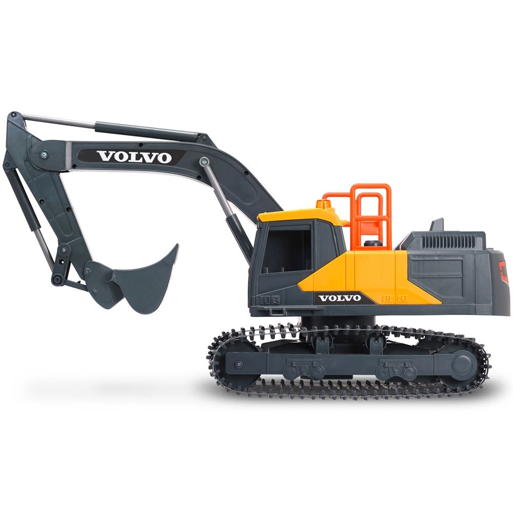 Excavator Dickie Toys Volvo Mining Excavator 60 cm cu telecomanda, lumini si sunete gri - 2 | YEO