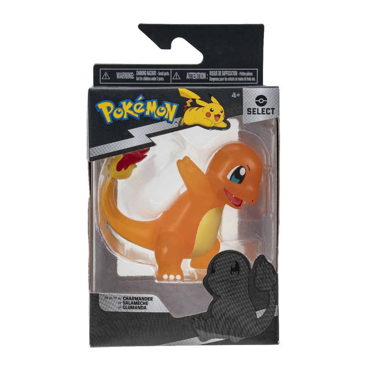 Figurina de actiune, Pokemon, 7.5cm, Charmander Translucent