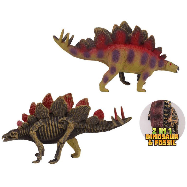 Figurina Stegosaurus 2 in 1 dinozaur si fosila - 1 | YEO