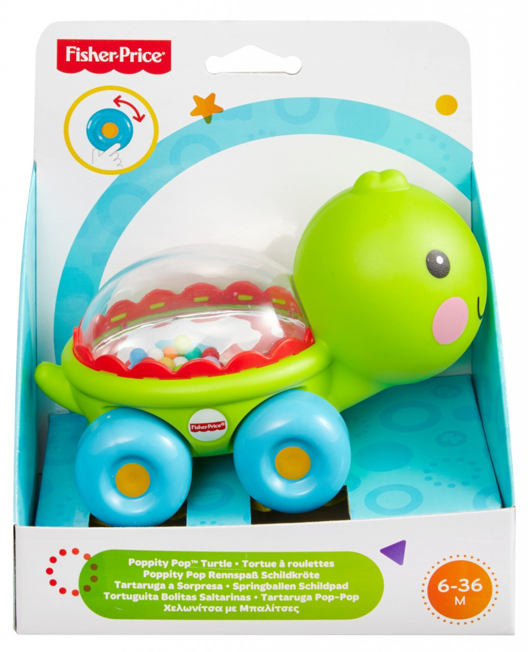 Fisher Price Jucarie Apasa Si Mergi Testoasa