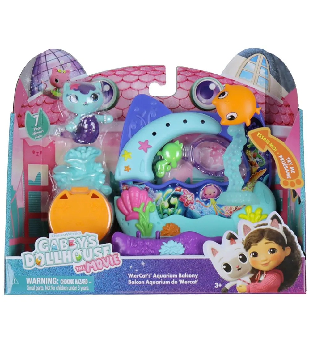 Gabbys Dollhouse Filmul Set Balconul Acvariu Si Figurina Mercat