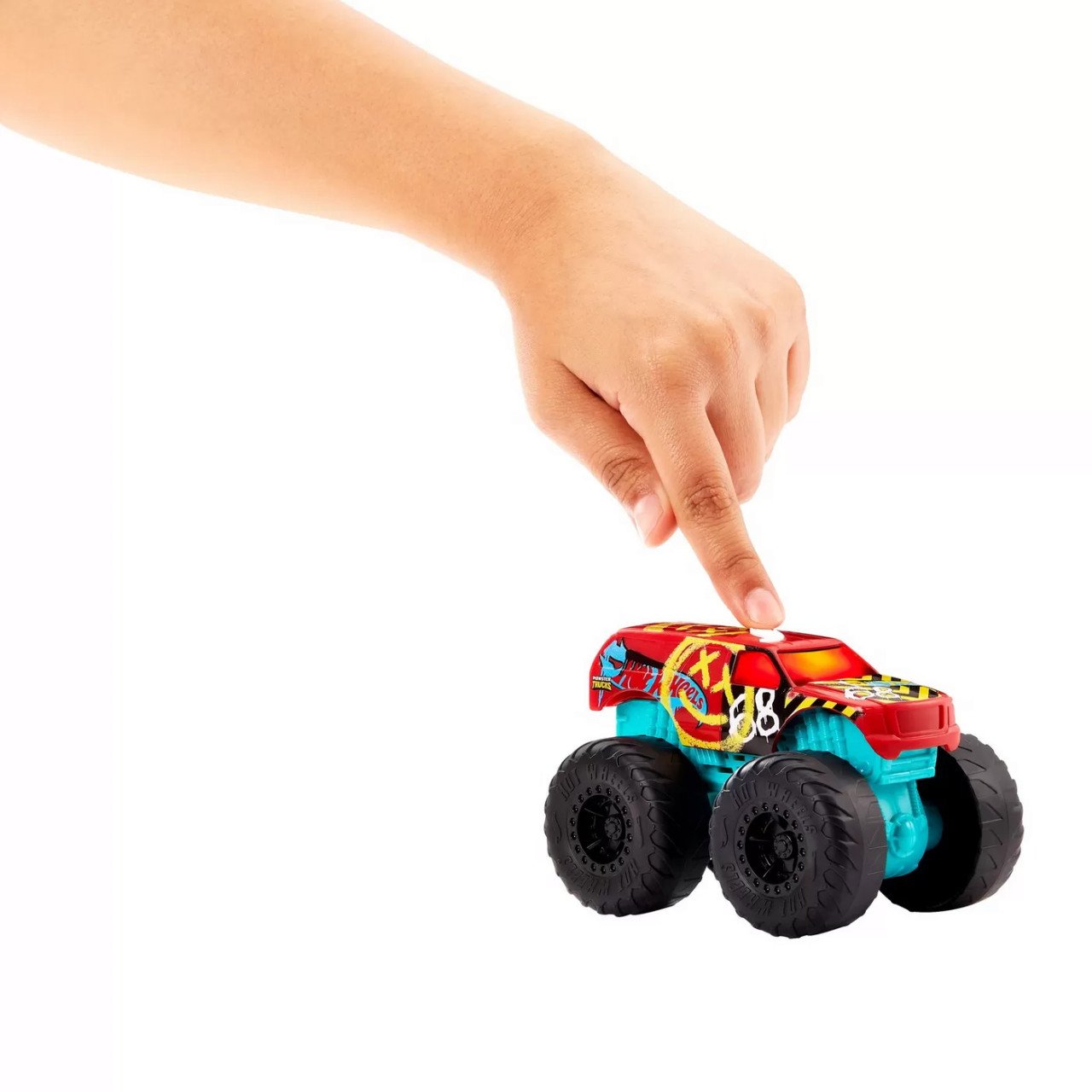 Hot Wheels Monster Truck Roarin Wreckers Demo Derby Cu Functii Si Sunete Scara 1:43 - 2 | YEO