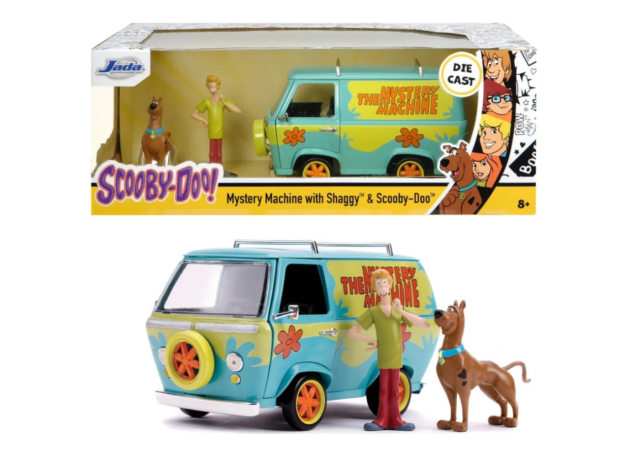 Jada Scooby Doo Set Duba Metalica Misterioasa Scara 1 La 24 Si 2 Figurine