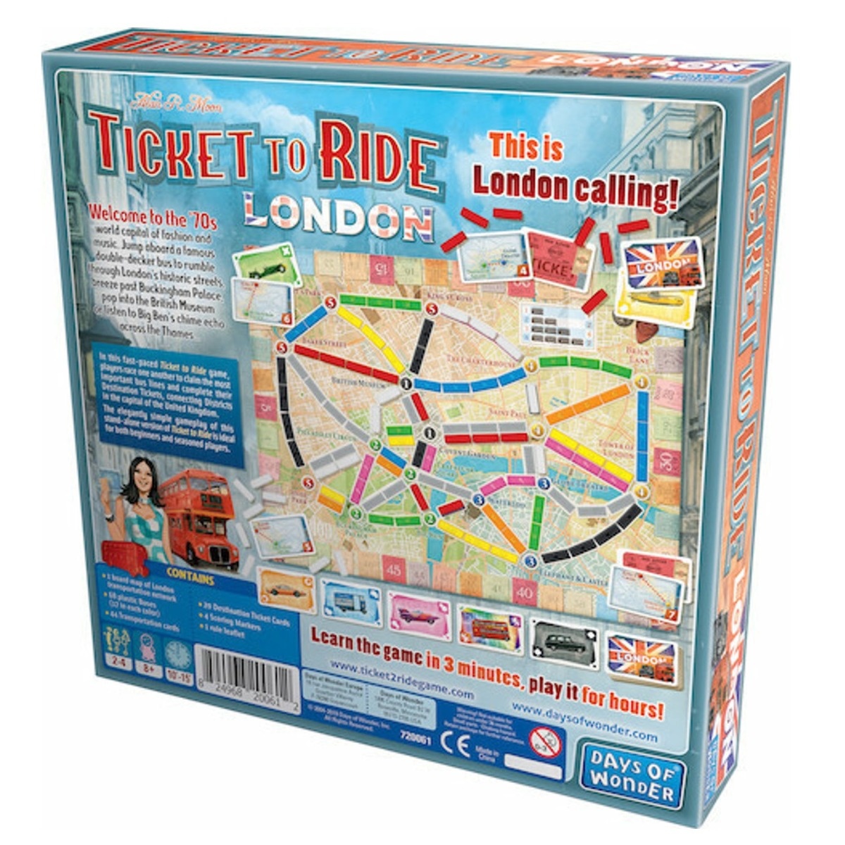 Joc de societate Ticket To Ride Londra, limba engleza - 1 | YEO