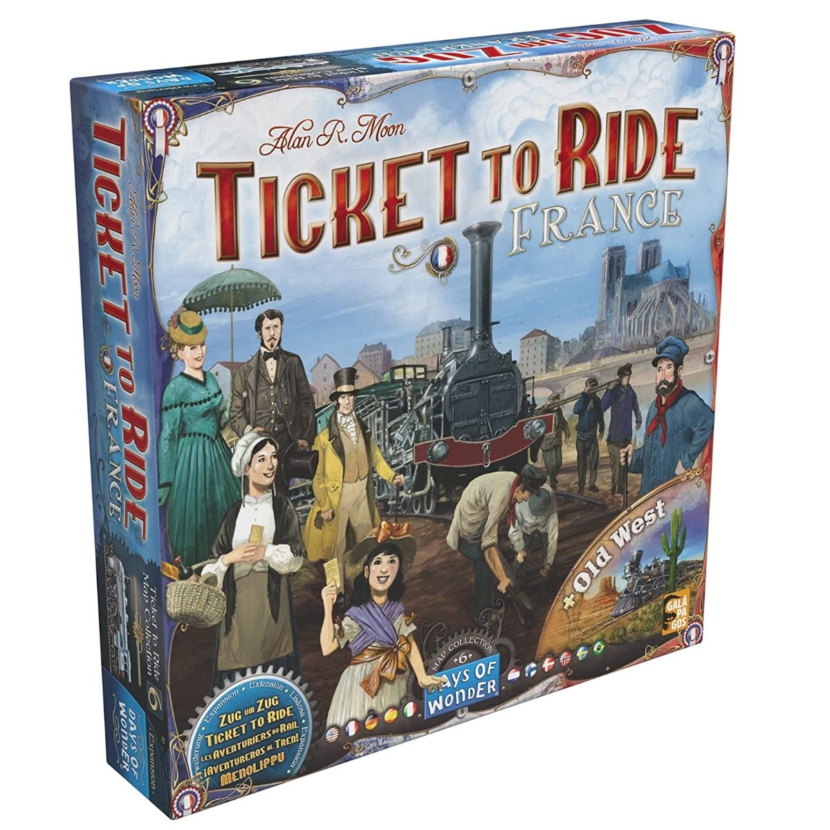 Joc de societate Ticket to Ride Map Collection France & Old West, extensie, limba engleza