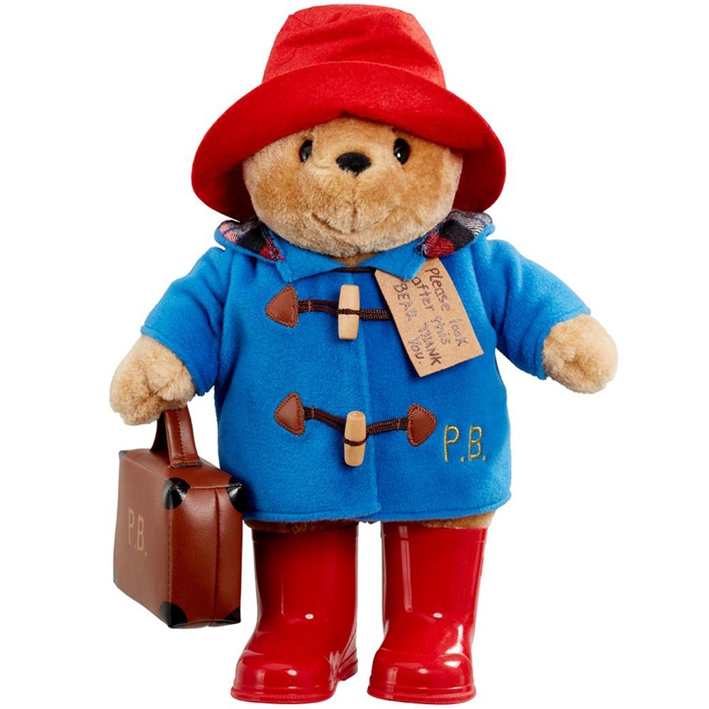 Jucarie de plus ursuletul Paddington cu valiza si cizme, 30 cm