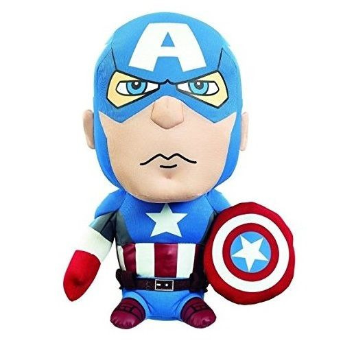 Jucarie din material textil, Captain America, 24 cm