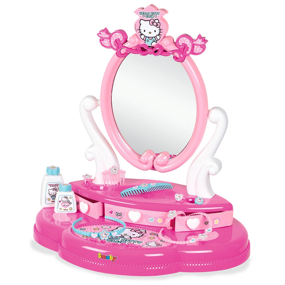 Jucarie Smoby Masuta de machiaj Hello Kitty Hairdresser 2 in 1 - 1 | YEO