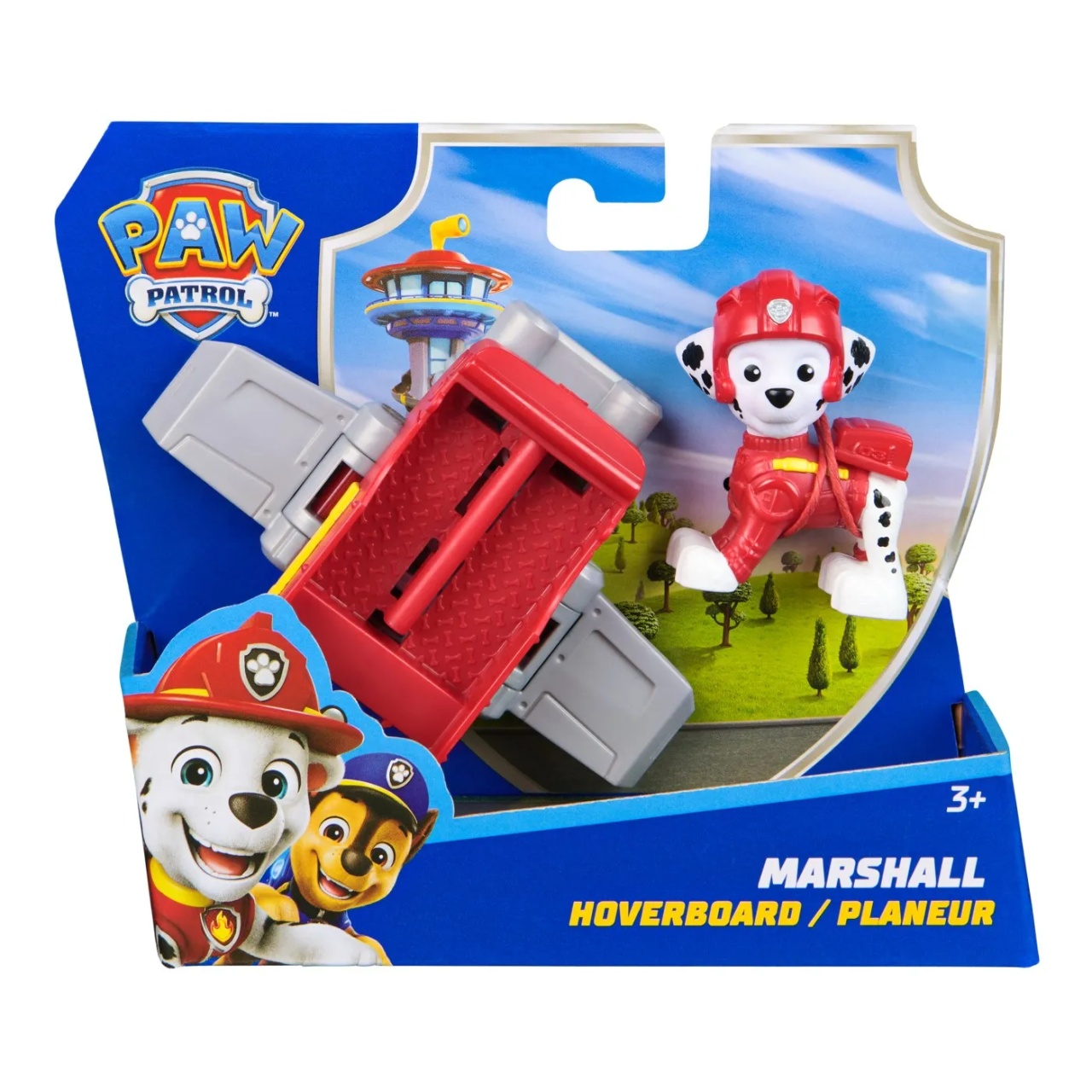 Patrula Catelusilor Action Pups Set Vehicul De Salvare Hoverboard Si Figurina Marshall 5 Cm