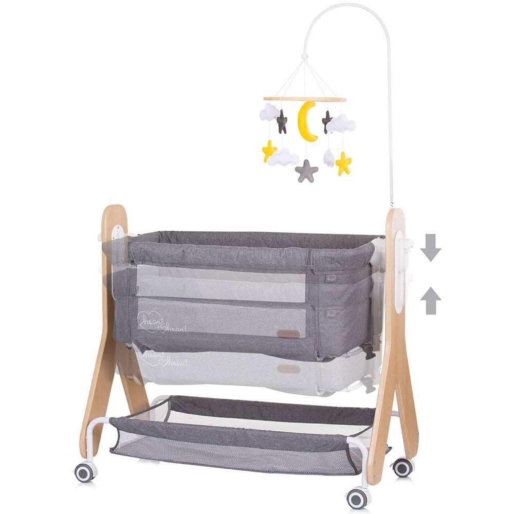 Patut Co-Sleeper Chipolino Heart 2 Heart graphite - 2 | YEO