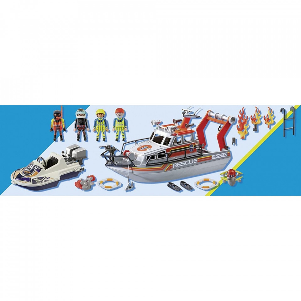 Playmobil - Ambarcatiune De Salvare Cu Personal - 3 | YEO