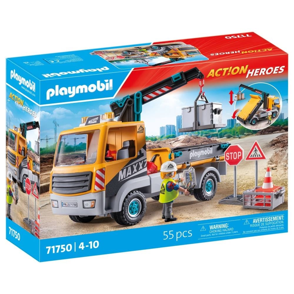 Playmobil - Camion de constructii cu macara Playmobil - 1 | YEO