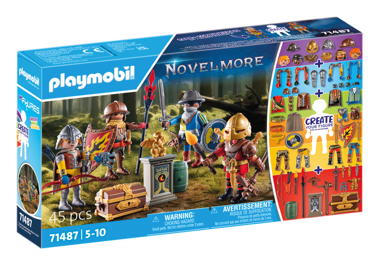 Playmobil-CREEAZA PROPRIA FIGURINA CAVALERII NOVELMORE