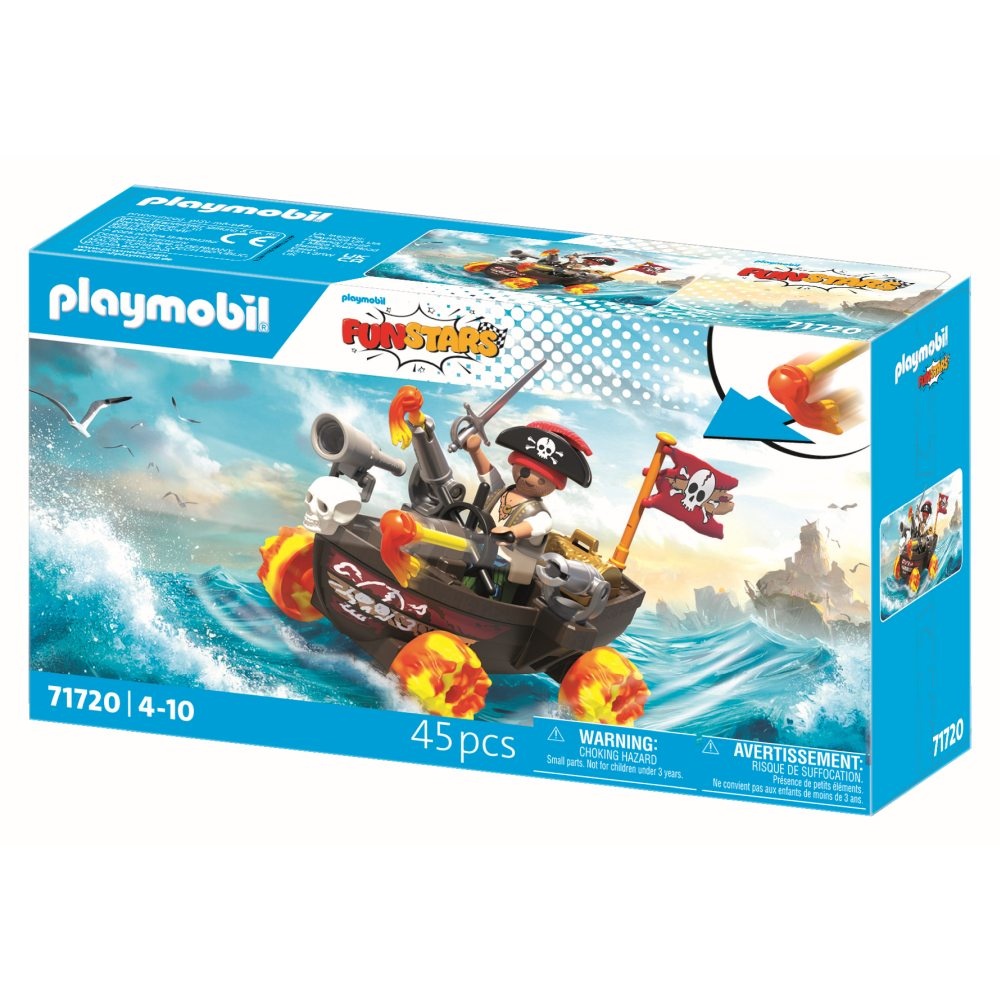 Playmobil - Jucarie de rol Cursa cu barca piratilor - 2 | YEO