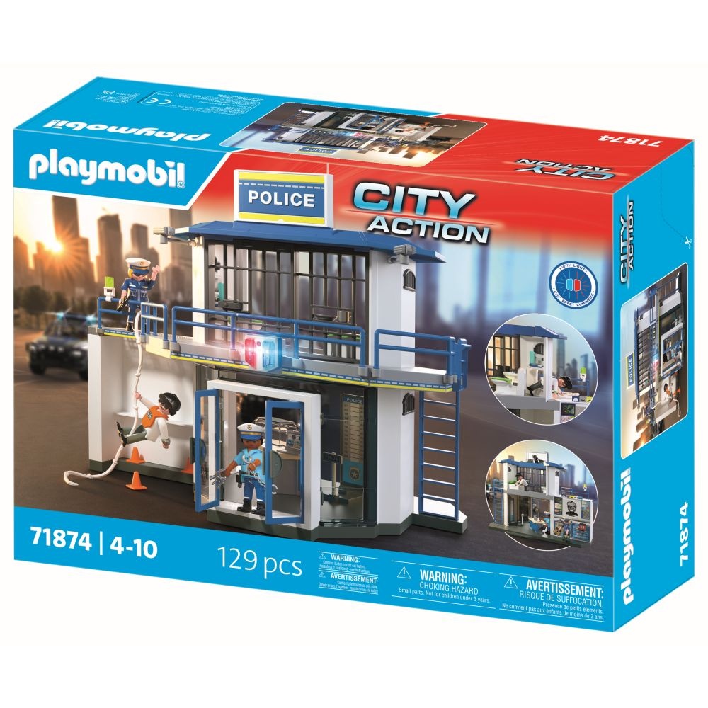 Playmobil - Jucarie de rol Statie de politie cu sala de interogatoriu - 2 | YEO