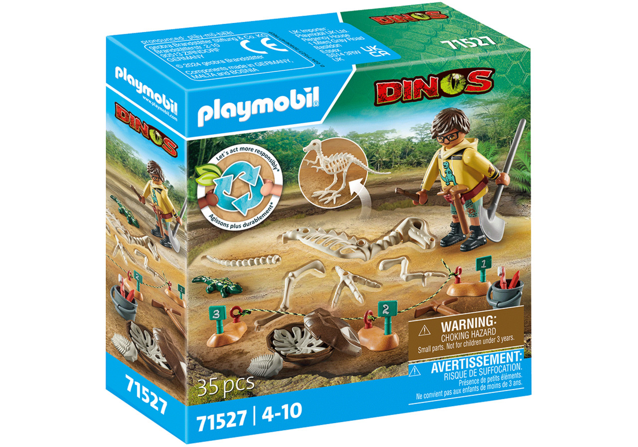 Playmobil-SAPATURI ARHEOLOGICE CU SCHELET DE DINOZAUR