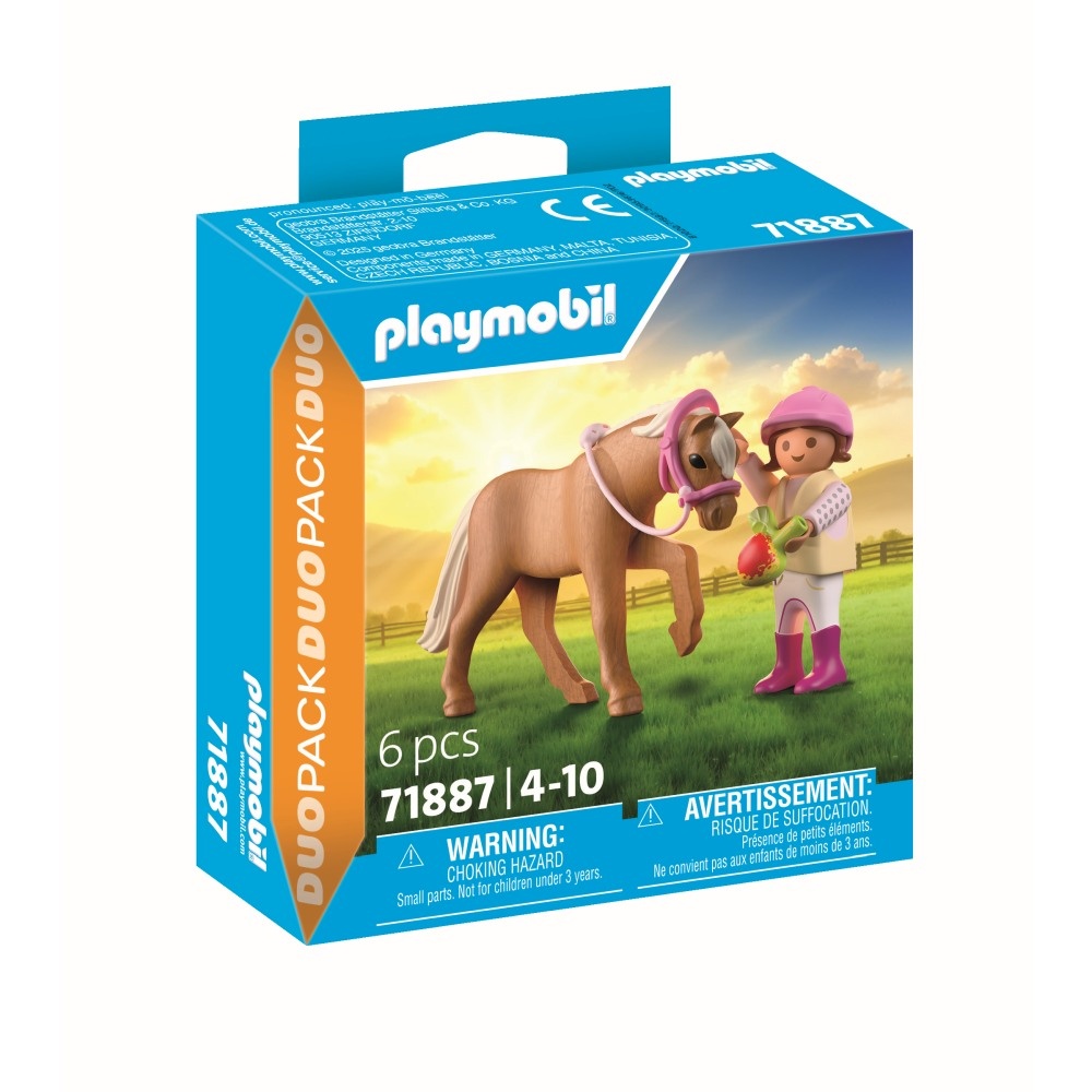 Playmobil - Set 2 figurine fetita cu ponei - 1 | YEO