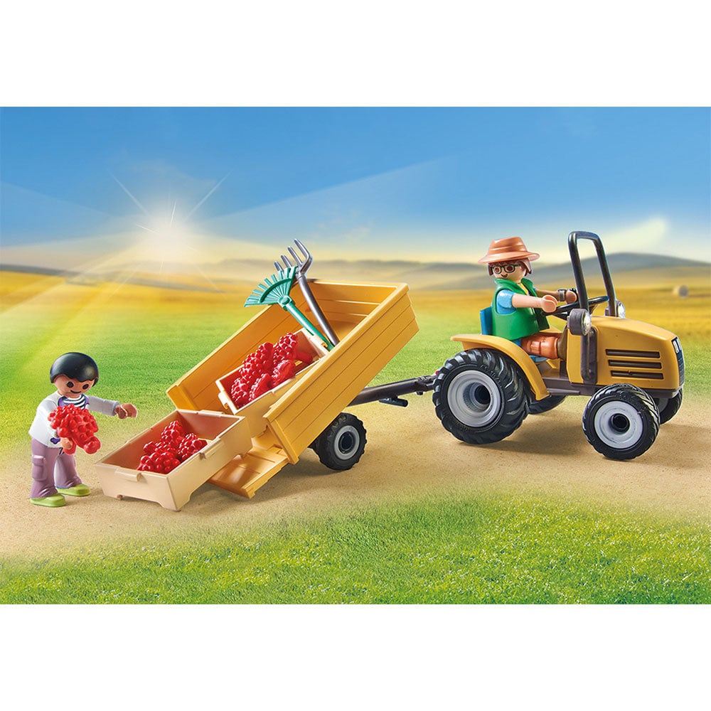 Playmobil - Tractor Cu Remorca Si Cisterna De Apa - 3 | YEO